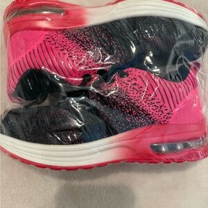 Pink and Black Athletic Sneakers